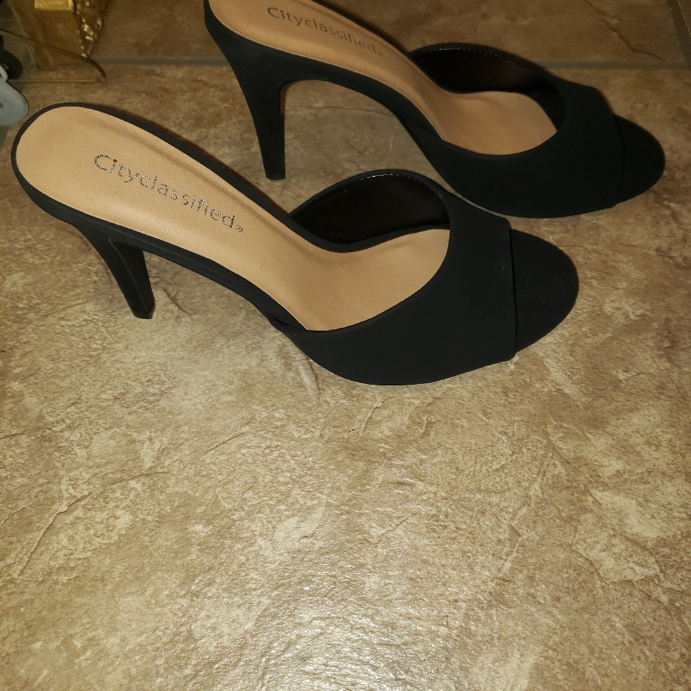 black heels
